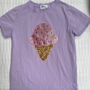 Lola and The Boys Purple Ice Cream T-Shirt